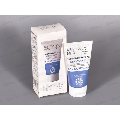 Krassa Гель Кератозол Локальный для очень сухой кожи Мочевина 40% 50мл *14 Krassa Гель Кератозол Локальный для очень сухой кожи Мочевина 40% 50мл *14