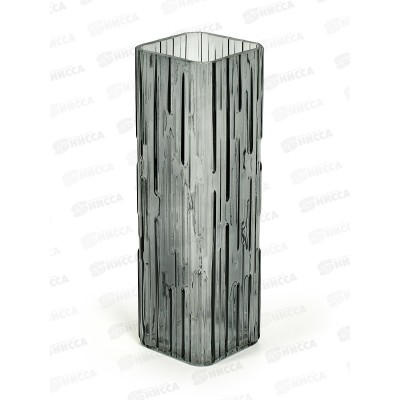 Ваза Квадро 1903-Н5 Графит 86мм*86мм h-255мм малая