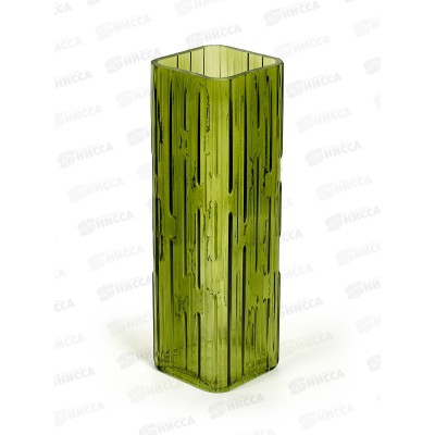 Ваза Квадро 1903-Н5 Олива 86мм*86мм h-255мм малая
