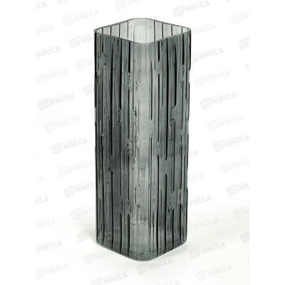 Ваза Квадро 1904-Н5 Графит 105мм*105мм h-300мм большая Ваза Квадро 1904-Н5 Графит 105мм*105мм h-300мм большая