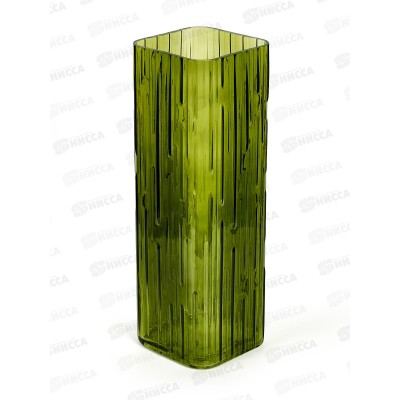 Ваза Квадро 1904-Н5 Олива 105мм*105мм h-300мм большая