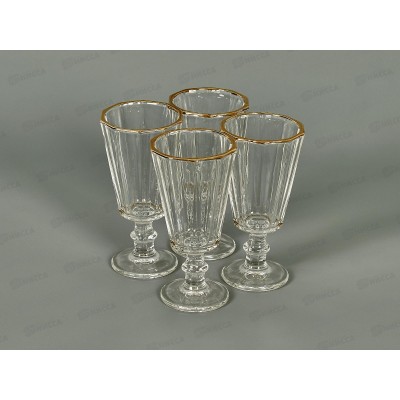 Набор лафитников 4794-34 Золотая кайма 50мл 4шт