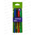 Ручки шар. BERLINGO  4цв., 1,0мм, Tribase grip 10204 *36