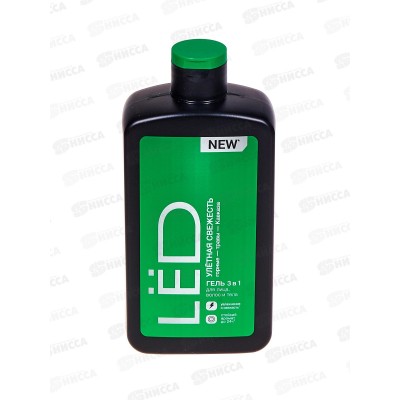 LЁD Гель 3в1 для лица волос и тела мужской Улетная свежесть 490мл