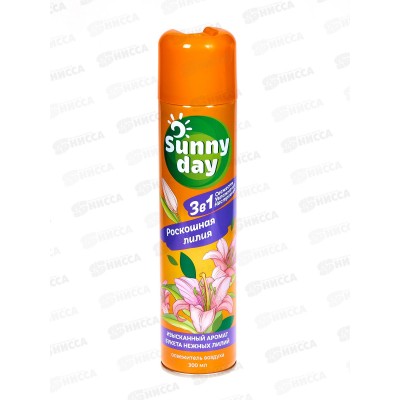 Sunny Day освежитель воздуха 300см3 Роскошная лилия *12 Sunny Day освежитель воздуха 300см3 Роскошная лилия *12