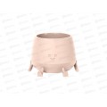 Кашпо "Мистер Грин" 0,6л Пудровый КШ-1844 *18 Кашпо "Мистер Грин" 0,6л Пудровый КШ-1844 *18