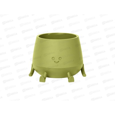 Кашпо "Мистер Грин" 0,6л Фисташковый КШ-1848 *18 Кашпо "Мистер Грин" 0,6л Фисташковый КШ-1848 *18