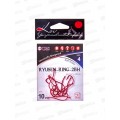 Крючок KOI &quotRYUSEN-RING-2BH" р.4 (INT) цвет RED, КН7471-4RED 10шт