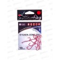 Крючок KOI &quotRYUSEN-RING-2BH" р.6 (INT) цвет RED, КН7471-6RED 10шт