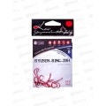 Крючок KOI &quotRYUSEN-RING-2BH&quot р.8 (INT) цвет RED, КН7471-8RED 10шт