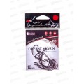 Крючок KOI &quotOFFSET WORM" р.2/0 (INT),цв BN, офсетный КН6201-2/0BN 10шт