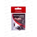Вертлюг Namazu Pro ROLLING RIBBED SWIVEL, латунь, цв.Carbon, р.2/0, 91кг (5шт)