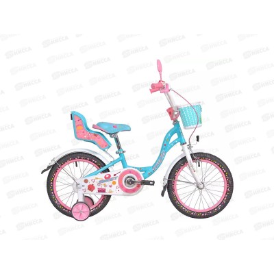 Велосипед 16&quot RUSH HOUR SWEET бирюзовый, 283886