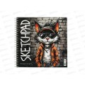 Скетчпад АКАД 40л Крутой котэ 195*195мм 15128-ЕАС *24 Скетчпад АКАД 40л Крутой котэ 195*195мм 15128-ЕАС *24