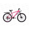 Велосипед 26" 7ск RUSH HOUR NX 605 DISC ST розовый рама 16", 377990