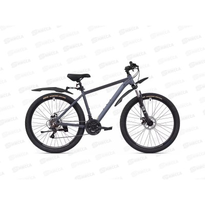 Велосипед 27,5" 21ск RUSH XS 725 DISC AL черный рама 18", 331153