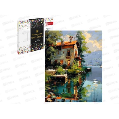 Алмазн.мозаика ФЕН Дом на озере 40*50, 68652 *16