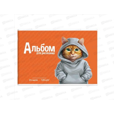 Альбом д/рис.24л ФЕН Рыжий кот, 66916  *30