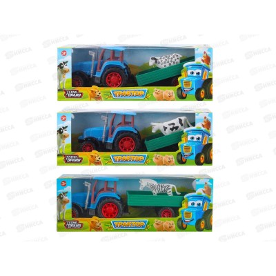 Трактор "ТЕХНОПАРК" 2209А0318-R1 с прицепом, коробка 30*8*10,5см Трактор "ТЕХНОПАРК" 2209А0318-R1 с прицепом, коробка 30*8*10,5см