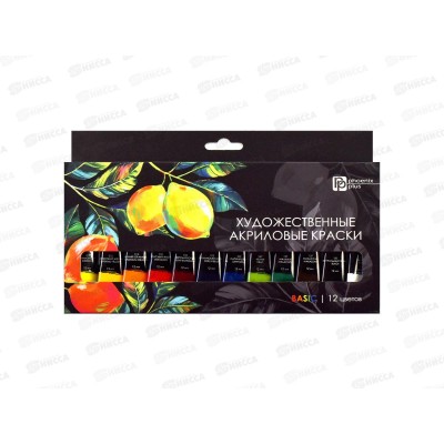 Краски акрил. Феникс+ 12цв.,12мл, Лимоны  64587 *12