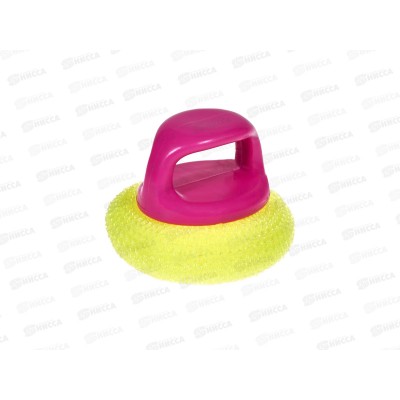 Губка д/посуды с ручкой 597-021 *12/120