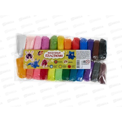 Пластилин воздушный Луч 24цв. 34С2229-08 *26