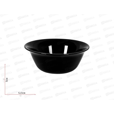 Салатник круглый 12,5см 250мл Черный 100ч-см5 *6 Салатник круглый 12,5см 250мл Черный 100ч-см5 *6