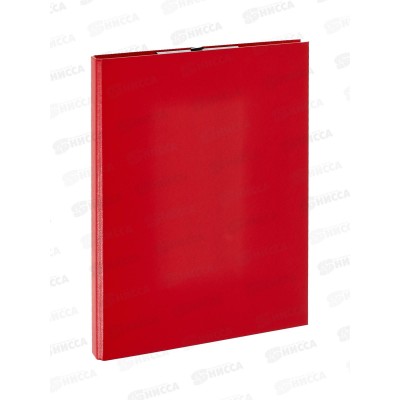 Планшет А4 Expert Complete, PVC с крышкой, мет. прижим, красный 18824