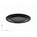 Тарелка плоская круглая 15см Черная 100ч-т6 *6