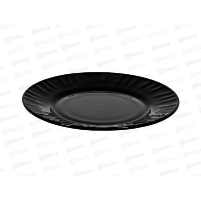 Тарелка плоская круглая 17,5см Черная 100ч-т7 *6 Тарелка плоская круглая 17,5см Черная 100ч-т7 *6