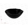 Салатник круглый 15см Черный Ракушка 100ч-ср6