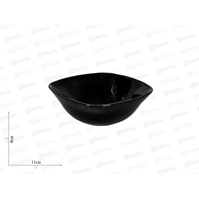 Салатник квадратный 11*11см 140мл Черный 100ч-скл5 Салатник квадратный 11*11см 140мл Черный 100ч-скл5