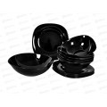 Набор столовый 13пр т21,5см 6шт с19см 6шт сал22,5см Черный 100ч-13гк
