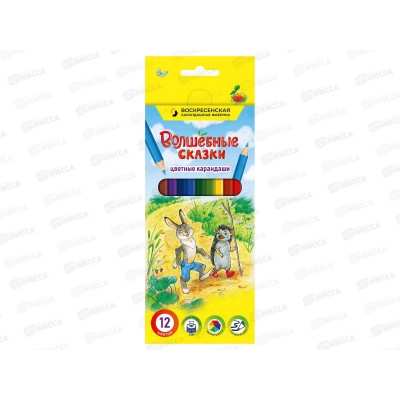 Карандаши 12цв ВКФ "Волшебные сказки" FP-CP-1012 *8/48
