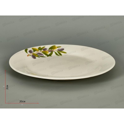 Тарелка плоская круглая 20см Оливки т8-3116ц *12/72 Тарелка плоская круглая 20см Оливки т8-3116ц *12/72