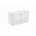 Розетка Аллегро 2-местная, с крышкой гориз,с/з,з/ш16А, 220В бел.5562951*10