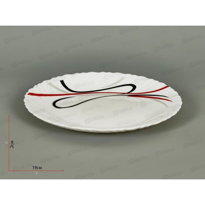 Тарелка плоская круглая 19см Геометрия 15016н-твч7,5 *6/72