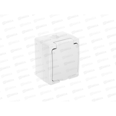 Розетка Аллегро 1-местная, с крышк.с заземлением, з/ш16А, 220В белая.5563286*10 Розетка Аллегро 1-местная, с крышк.с заземлением, з/ш16А, 220В белая.5563286*10