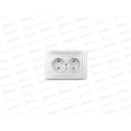 Розетка Валери 2-местная скрытой установки, без заземления, з/ш, 16А, 220В,белая, В0102х*10 Розетка Валери 2-местная скрытой установки, без заземления, з/ш, 16А, 220В,белая, В0102х*10