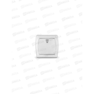 Выключатель Маргарита 1-клавиша скрытой установки, 10А, 220В, подсветка, белый, М0121*10