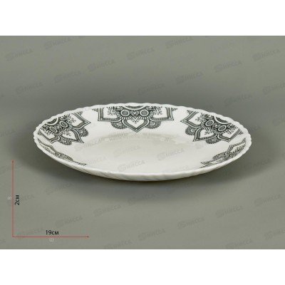 Тарелка плоская стеклокерам 19см Аида 6817-твч7,5 *6/72 Тарелка плоская стеклокерам 19см Аида 6817-твч7,5 *6/72