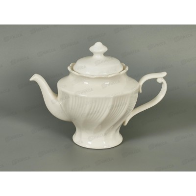 Чайник заварочный 1000мл фарфор Белье тс0718-1 *1/24