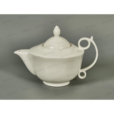 Чайник заварочный 1200мл фарфор Белье тс0718-23 *1/24