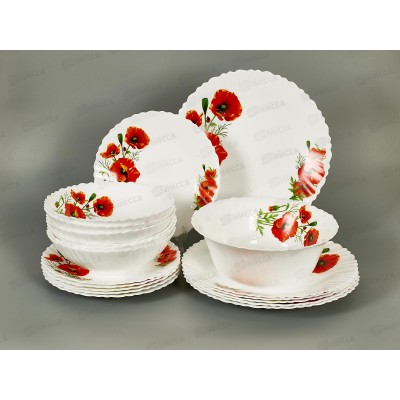 Сервиз столовый Маки 19пр в подарочной упаковке MFK21079 Сервиз столовый Маки 19пр в подарочной упаковке MFK21079