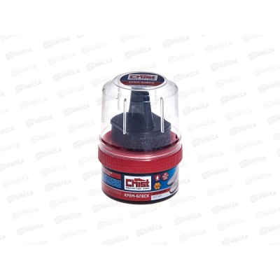 CHIST Крем-блеск с губкой Белая с воском 60мл *12/48