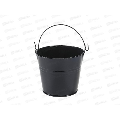 Ведерко на фаркоп 5,5*5,5см черное мет (064712)  Ж