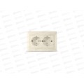 Розетка Севиль 2-местная скрытой установки, с заземлением, з/ш 16А, 220В слон. кость Б-С0050*10 Розетка Севиль 2-местная скрытой установки, с заземлением, з/ш 16А, 220В слон. кость Б-С0050*10