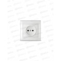 Розетка Севиль 1-местная скрытой установки, без заземления, 16А, 220В белая С0022*10