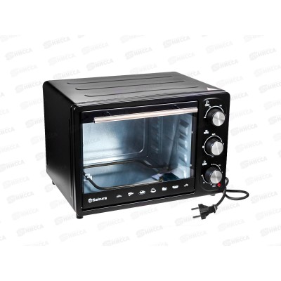 Духовка электр.SA-7004B черн 1300Вт 18л таймер