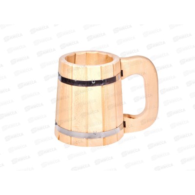 Кружка бондарная 0,5л "Бацькина баня" 30022 Кружка бондарная 0,5л "Бацькина баня" 30022